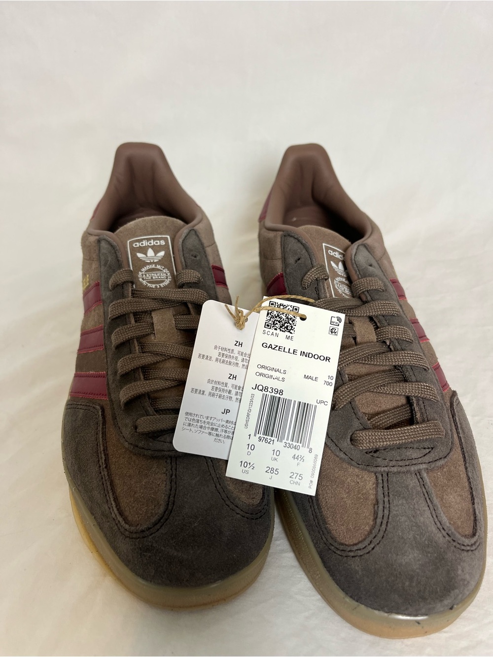 adidas Originals Gazelle Indoor Shoes in Earth Strata Shadow Red - Picture 6 of 8